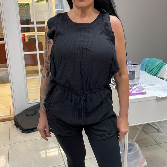 Loft Black Romper Size M - Picture 3 of 4